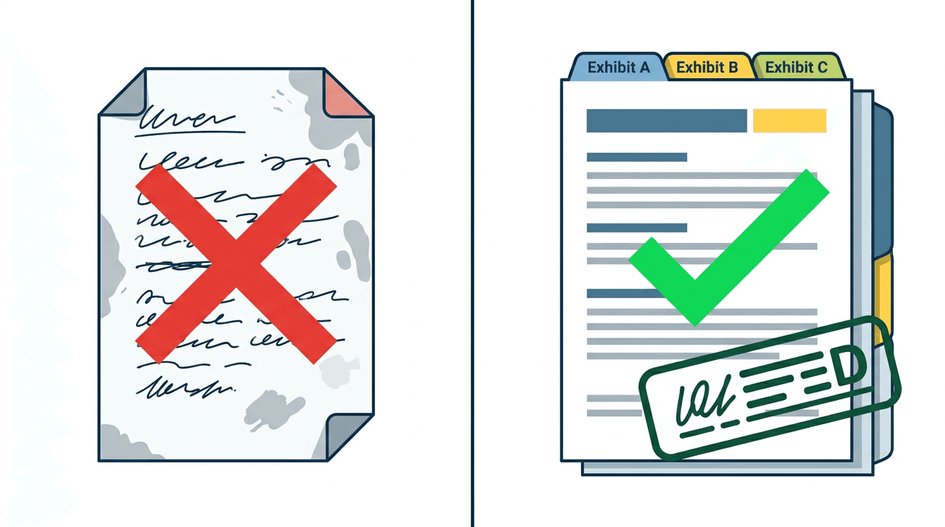Good vs bad chargeback response comparison