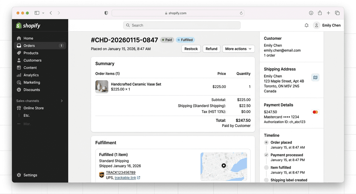 Exhibit A: Order Details & Transaction Receipt